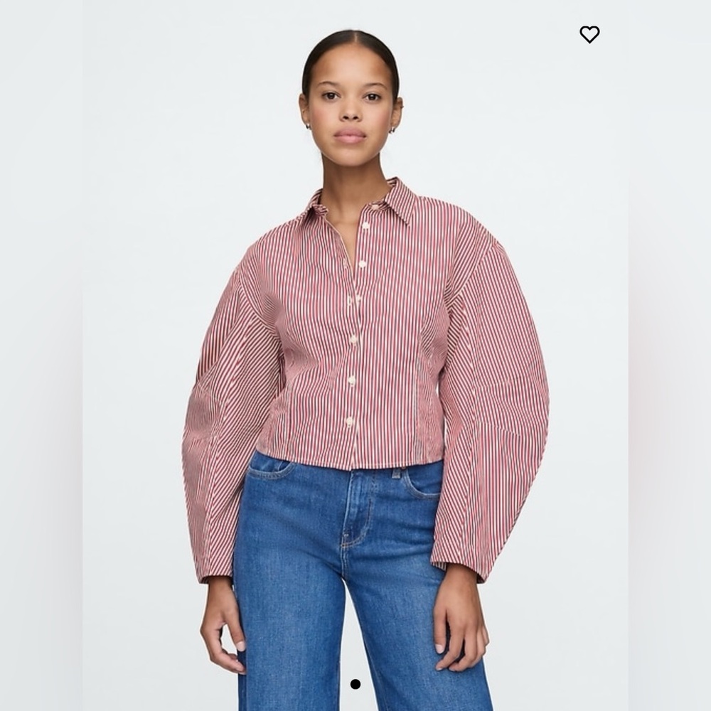 NWOT GAP barrel sleeve cotton shirt